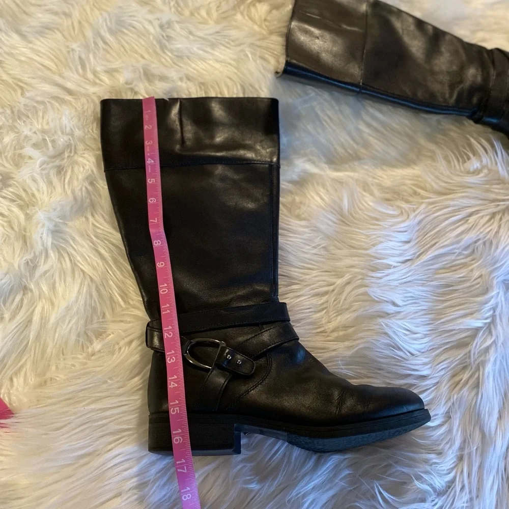 Bandolino size 9.5 black leather riding boots